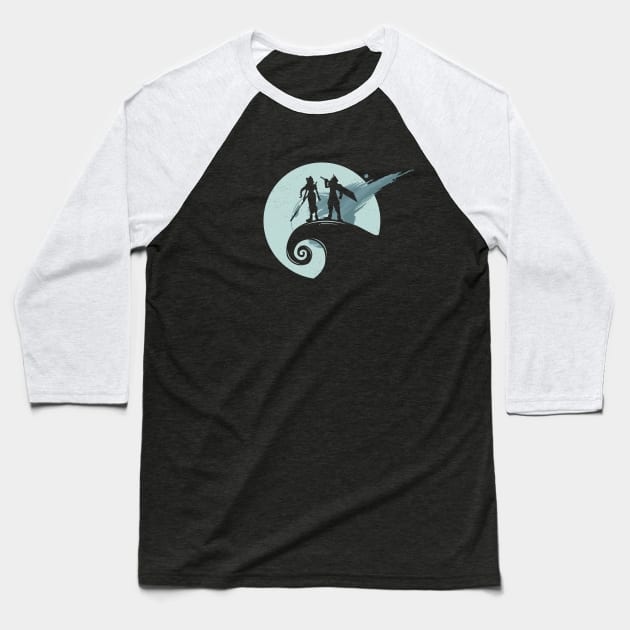 Nightmare Before Fantasy Baseball T-Shirt by Alundrart